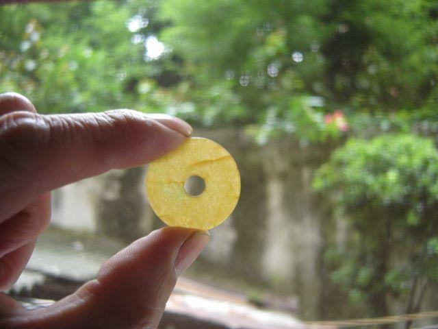 清代`翡翠平安扣一对(正色`黄翡)_清代`翡翠平