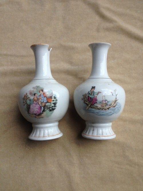 八十年代人物陈曲酒瓶一对_八十年代人物陈曲