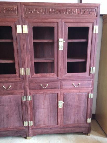 上些家具懂行的请进!血檀无白皮无补书柜_上些