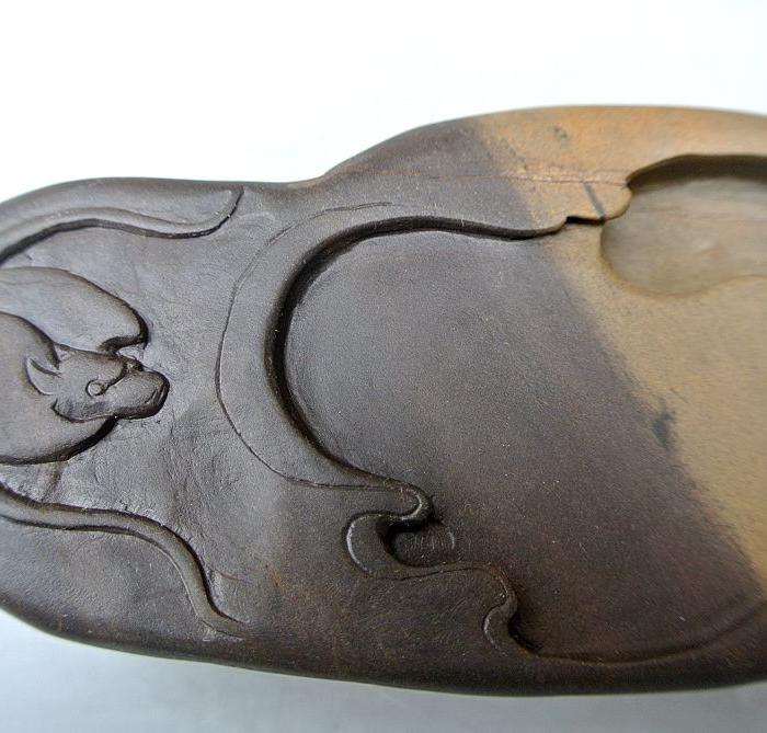 端砚台1276之梅花坑云福砚(精莹石眼)_端砚台