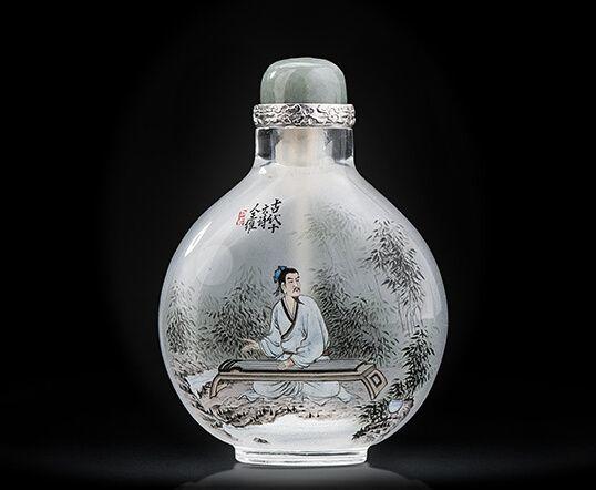 古代十大诗人鼻烟壶 大师王习三作品