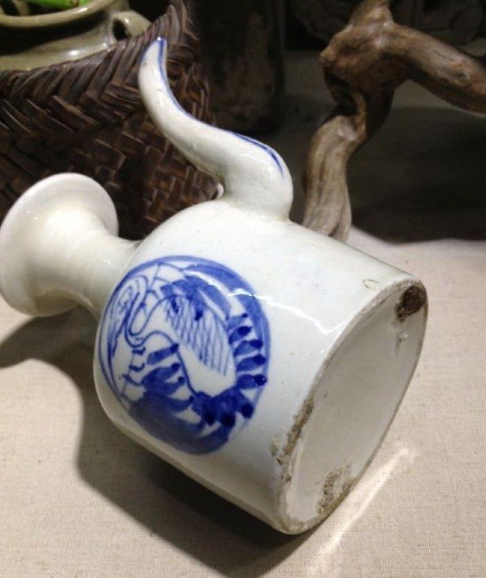 清民团鹤青花壶_清民团鹤青花壶价格_清民团