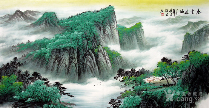年代:其它 款式:横幅 品相:全品 内容:山水风景 用途:收藏观赏 尺寸