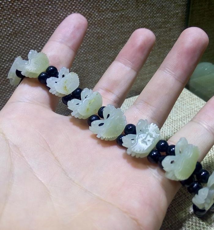 和田籽料 大发横财 手链_和田籽料 大发横财 手