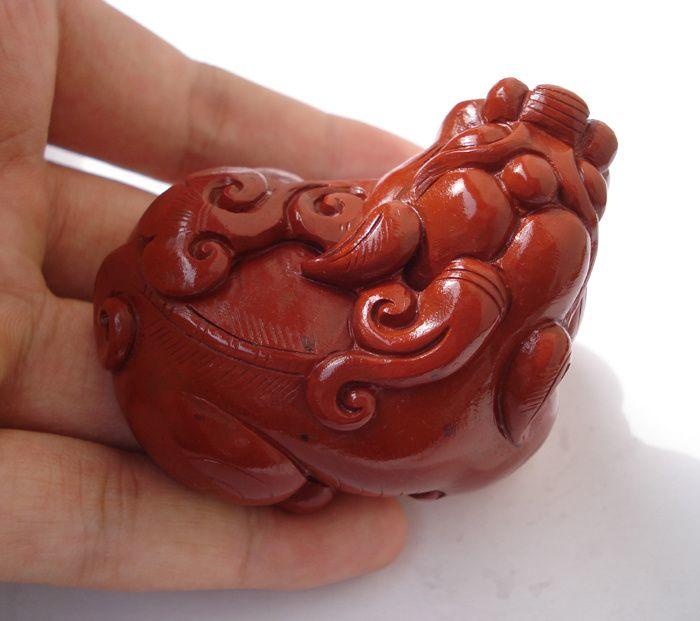 精品南红玛瑙【招财貔貅手把件】结缘价_精品