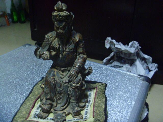 老奶奶家的铜财神 老物件哦 大约三金重_老奶