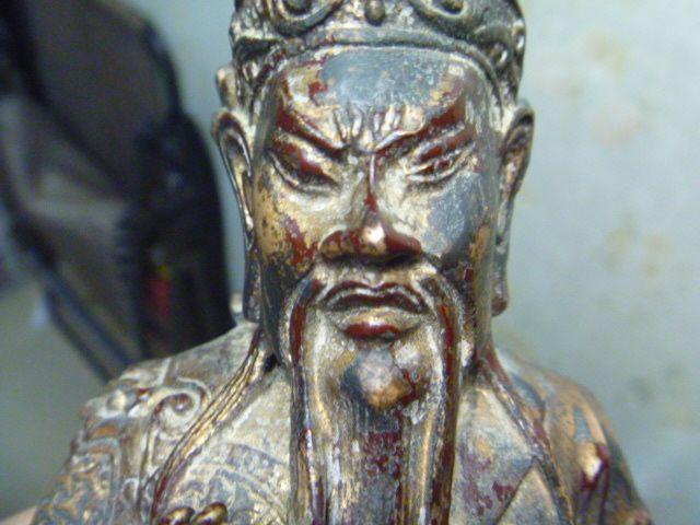 老奶奶家的铜财神 老物件哦 大约三金重_老奶