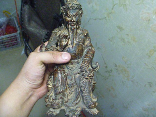 老奶奶家的铜财神 老物件哦 大约三金重_老奶