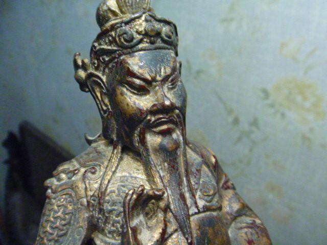 老奶奶家的铜财神 老物件哦 大约三金重_老奶