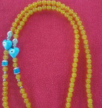 漂亮的黄玛瑙项链 毛衣链_漂亮的黄玛瑙项链 