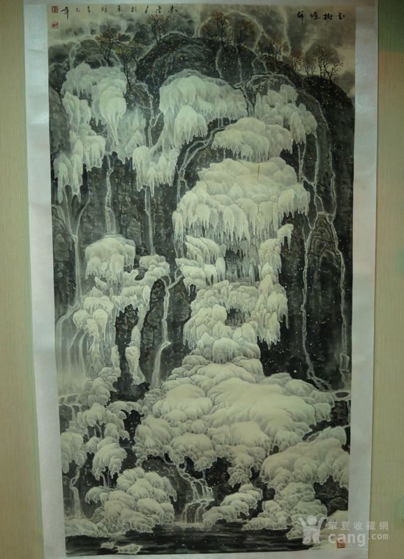 于志学绘冰雪山水画片