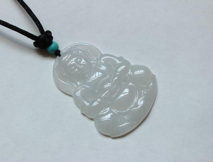 翡翠A货冰种男士必备大件观音,一手揭阳厂货,