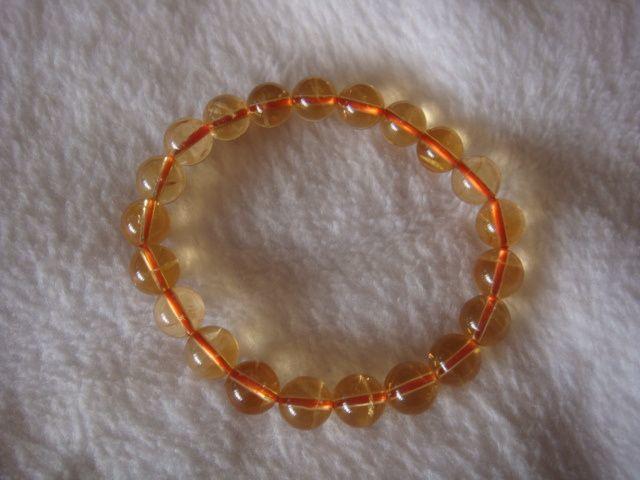 天然黄晶精美手链假一赔十低价出手_天然黄晶