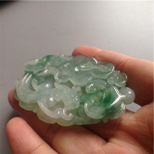 【玉泉文玩 】G590创汇期糯冰种飘阳绿翡翠