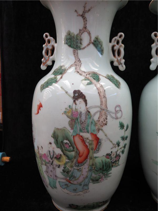 民国粉彩人物嫁妆瓶_民国粉彩人物嫁妆瓶价格