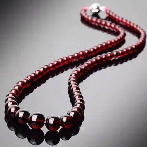 正品巴西水晶石榴石项链_正品巴西水晶石榴石