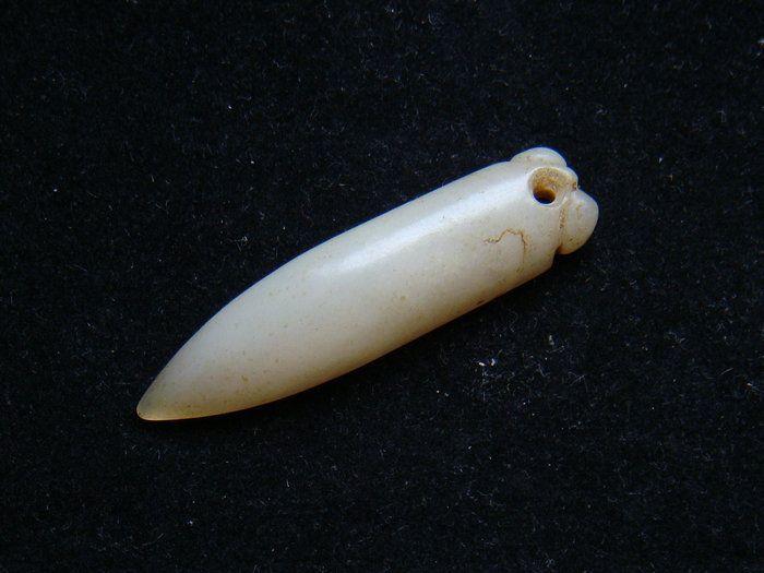 出土老和田白玉塞4.7X1.2X0.8厘米_出土老和田白玉塞4.7X1.2X0.8厘米价格_出土老和田白玉塞4.7X1.2X0.8厘米图片_来自藏友lioubao_玉石_地摊交易_华夏收藏网 cang.com