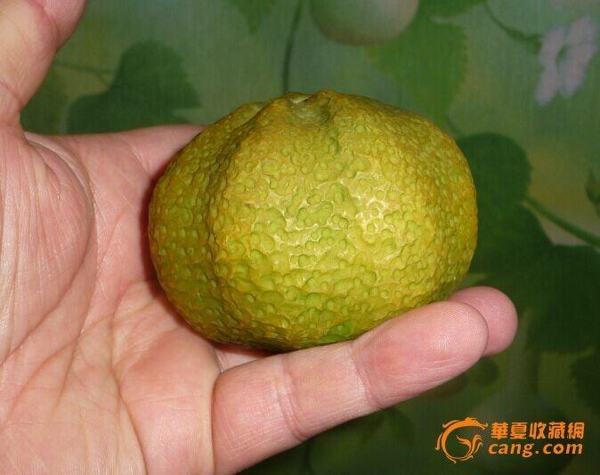 寿山石巧雕---青橘摆件_寿山石巧雕---青橘摆件