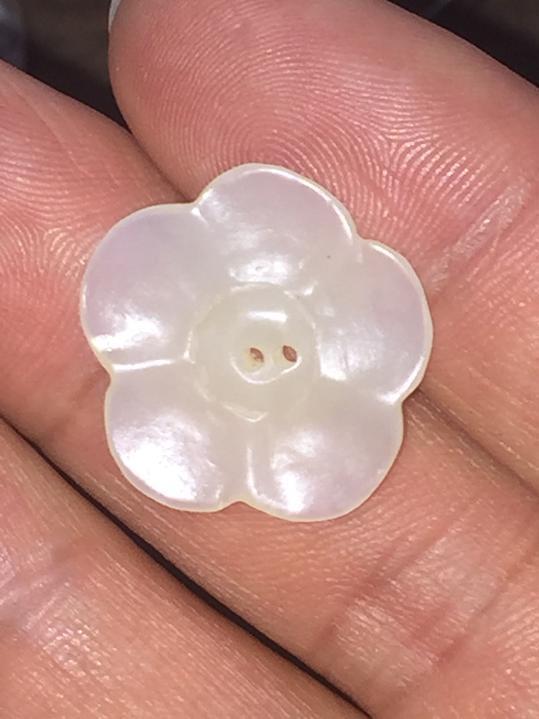 【西园收藏】清代和田白玉梅花(编号:2298)_【