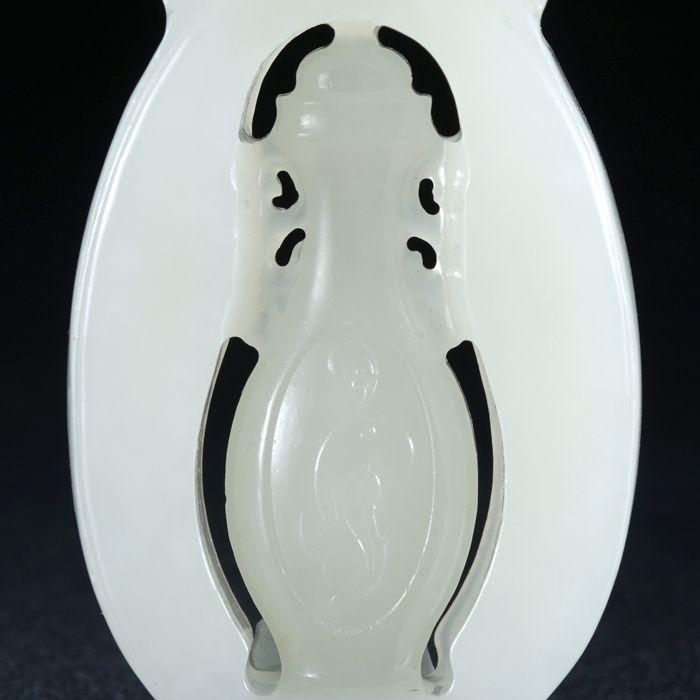 29.7g和田玉白玉 精雕 四季平安 挂件_29.7g和