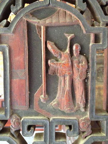 东阳木雕 普通 雕人物床一张 千工床_东阳木雕