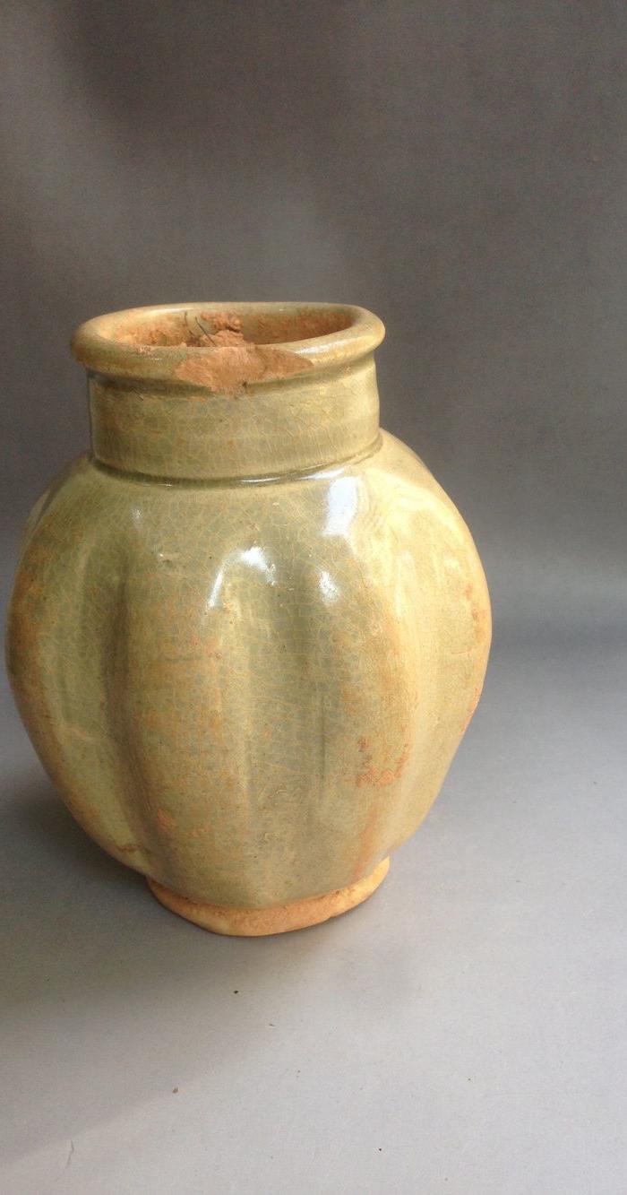 【小器专卖】越窑瓜琳罐_【小器专卖】越窑瓜