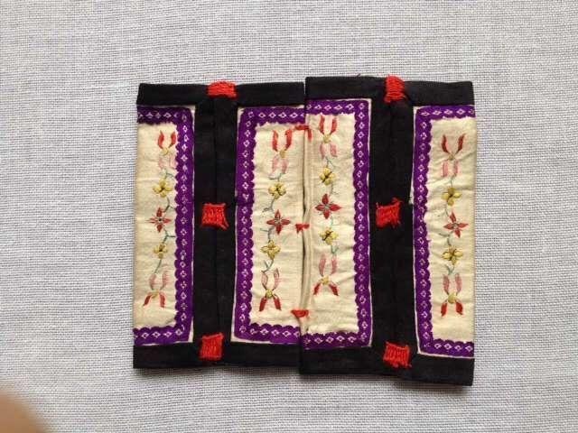 晚清苏绣人物眼睛套一对_晚清苏绣人物眼睛套