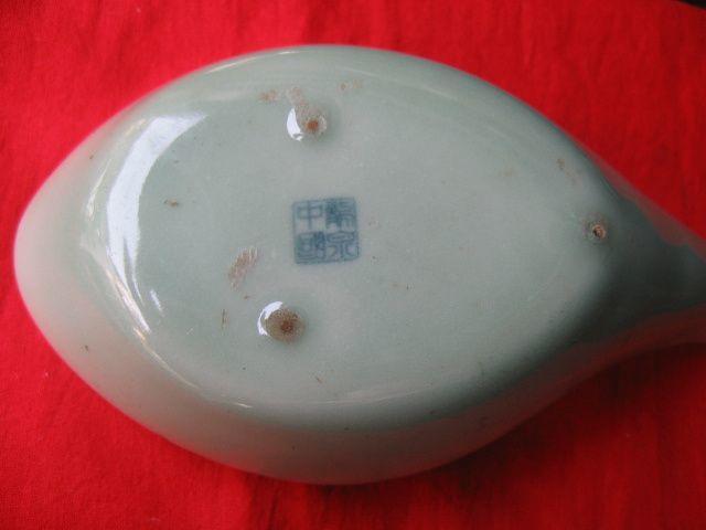 文革精品龙泉窑金鱼纹饭勺(中国龙泉底款)_文