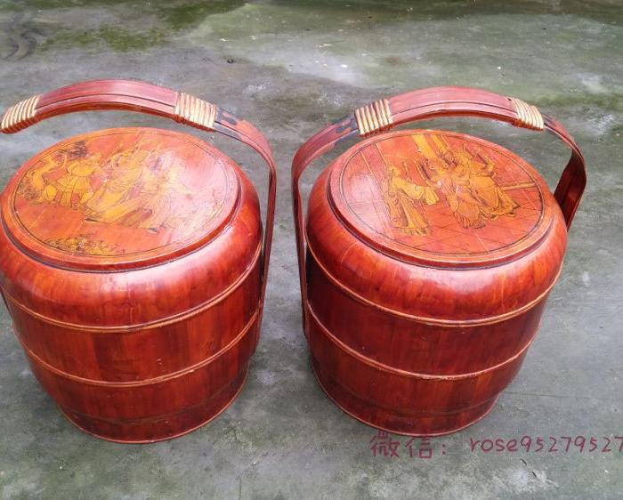一对穆桂英与杨宗保大提篮_一对穆桂英与杨宗