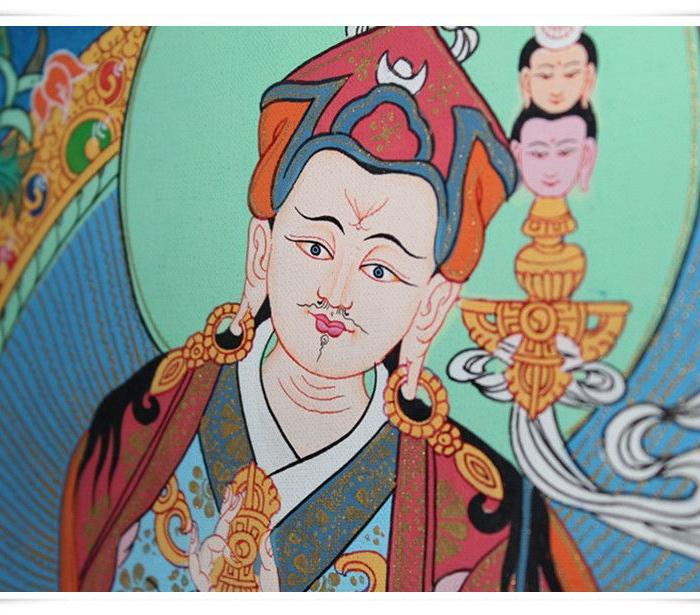 西藏手绘莲花生大师_西藏手绘莲花生大师价格