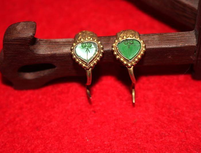 清代银耳环一对_清代银耳环一对价格_清代银