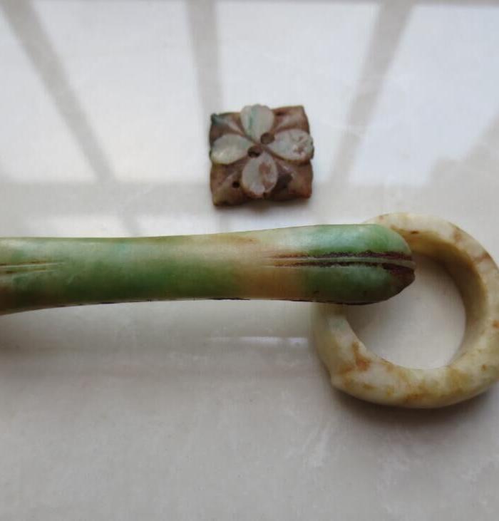 D637清代出土三件翠_D637清代出土三件翠价