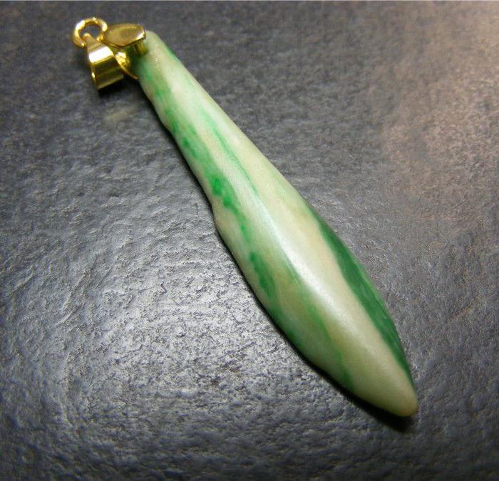 可直接佩戴 清代老坑飘绿翡翠大长簪子头坠(包