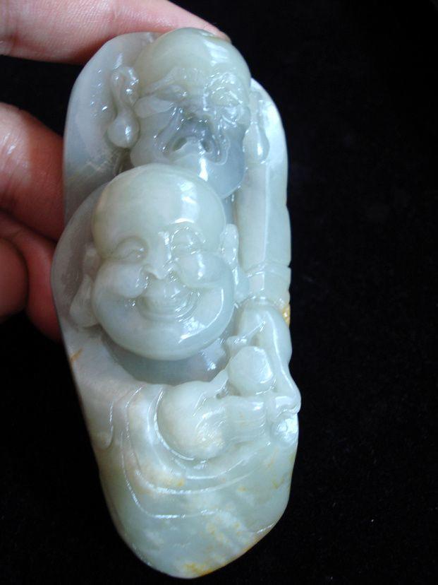 精品新疆和田籽料【二仙悟道 弥勒佛罗汉】_精