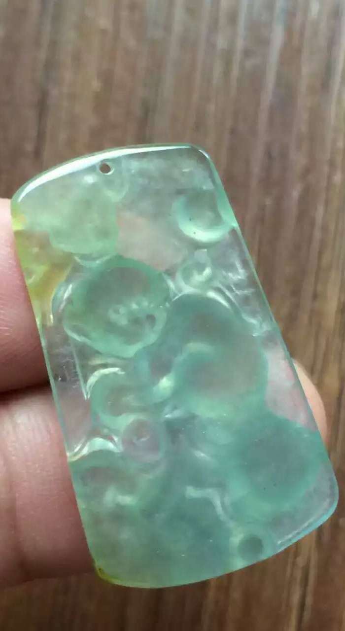 『四会玉缘』天然翡翠【128886冰种仙猴抱桃