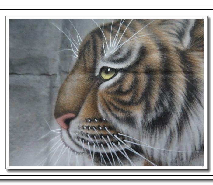 冯大中雪地虎作品画心_冯大中雪地虎作品画心