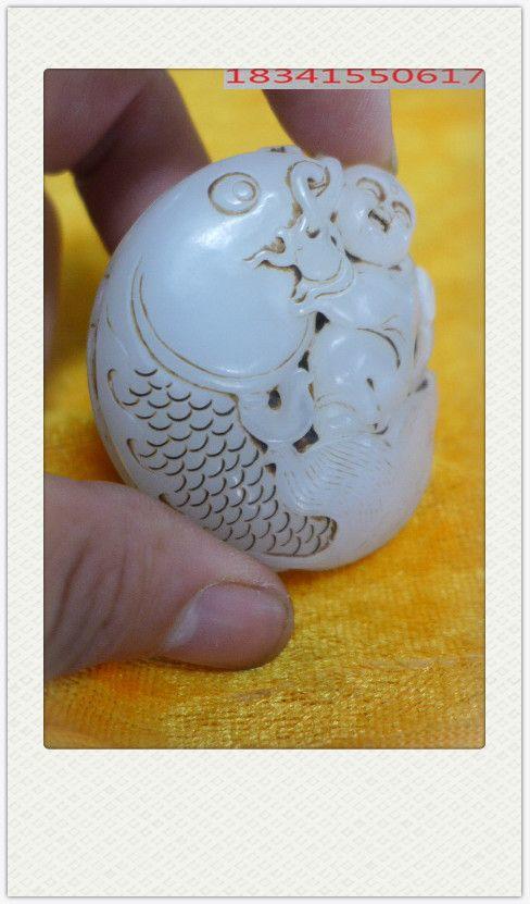 玉雕童子戏鲤鱼_玉雕童子戏鲤鱼价格_玉雕童