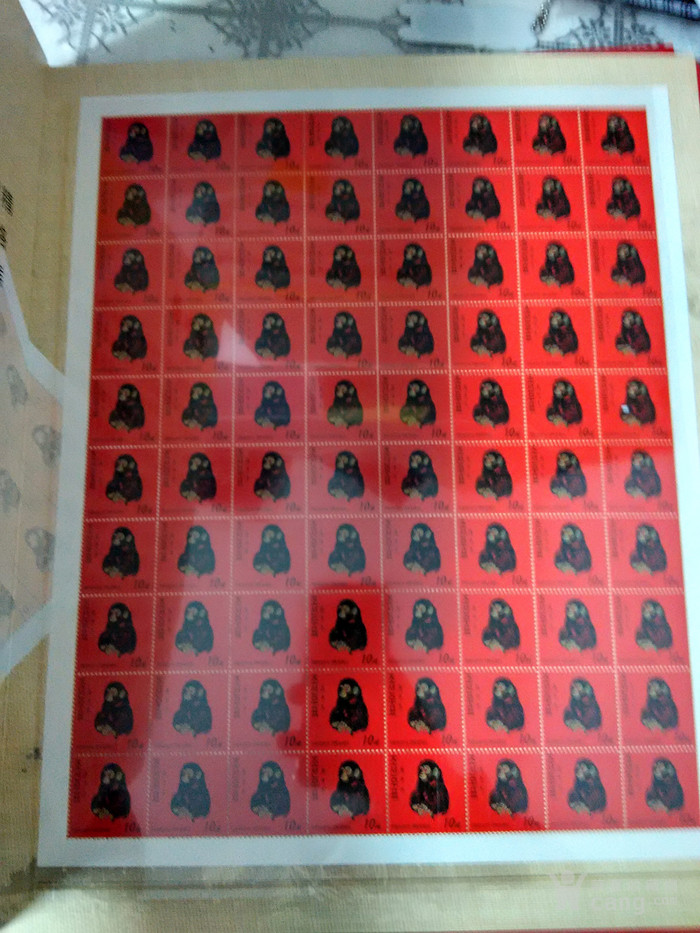 全新朝鲜2013年猴票整版80枚雕刻版大版票(带邮折)