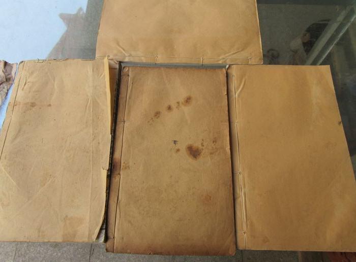 品相一流。民国胡姓家谱4本_品相一流。民国