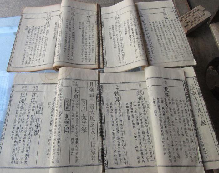 品相一流。民国胡姓家谱4本_品相一流。民国