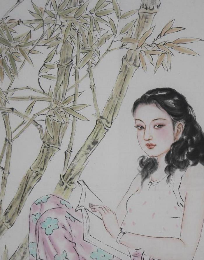 中国书画家协会理事陈红梅四尺人物仕女图_中