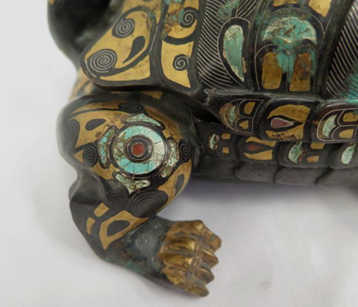 出土铜画彩龟_出土铜画彩龟价格_出土铜画彩