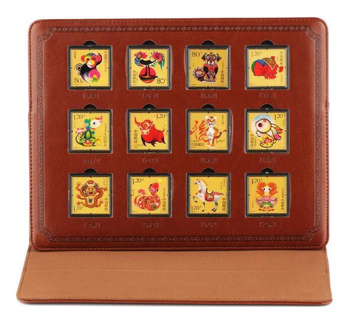 第一二三轮生肖邮票大全纯金版 中国邮政集团