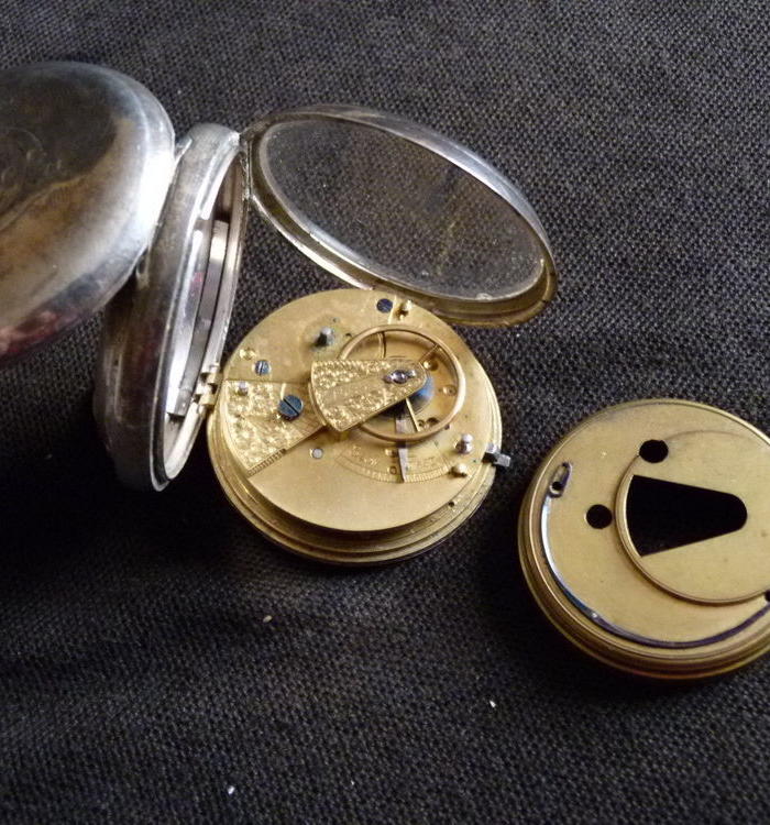 1887年英国切斯特银盘怀表,利物浦视窗_1887