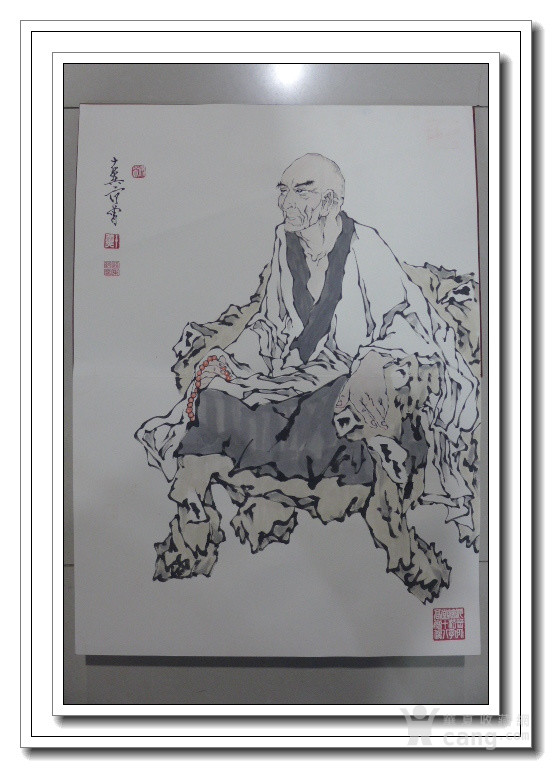 木雕盒精装范曾十八罗汉册页