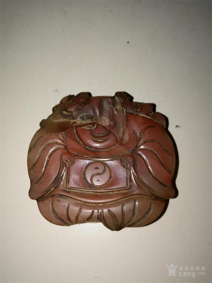 挂件孩童太极图玛瑙,有残_房子孩童太极图挂件玛瑙图纸建困难户图片
