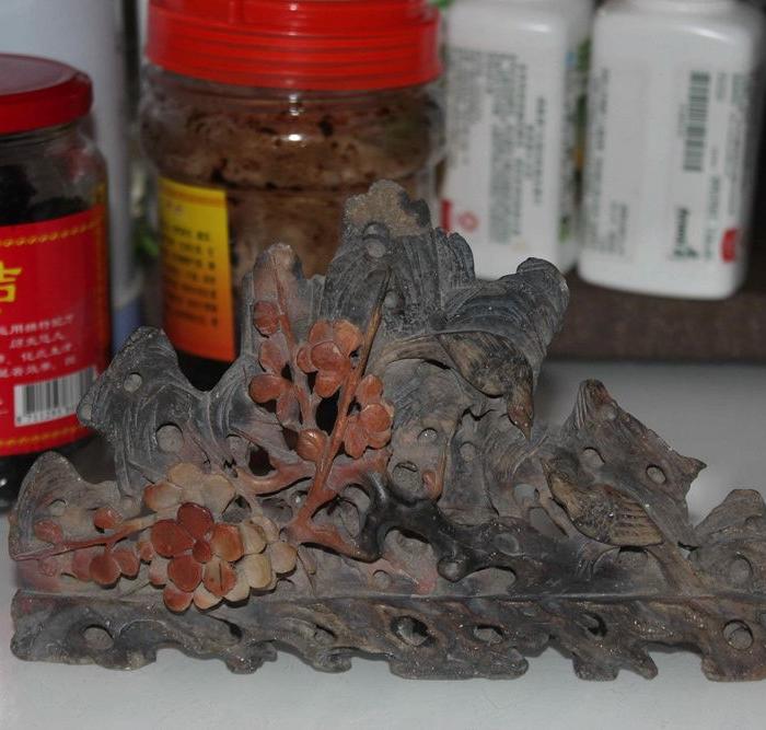 清代寿山石寓意吉祥喜上眉梢摆件_清代寿山石