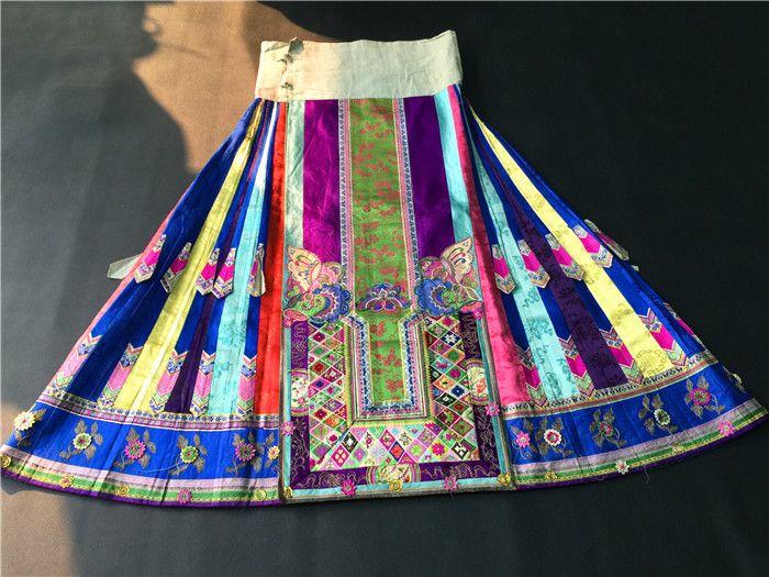 清代超美 四马面月华裙 马面裙 古董裙_清代超