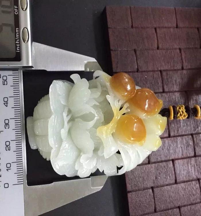 花玉 花开富贵挂件 假货退 实拍_花玉 花开富贵