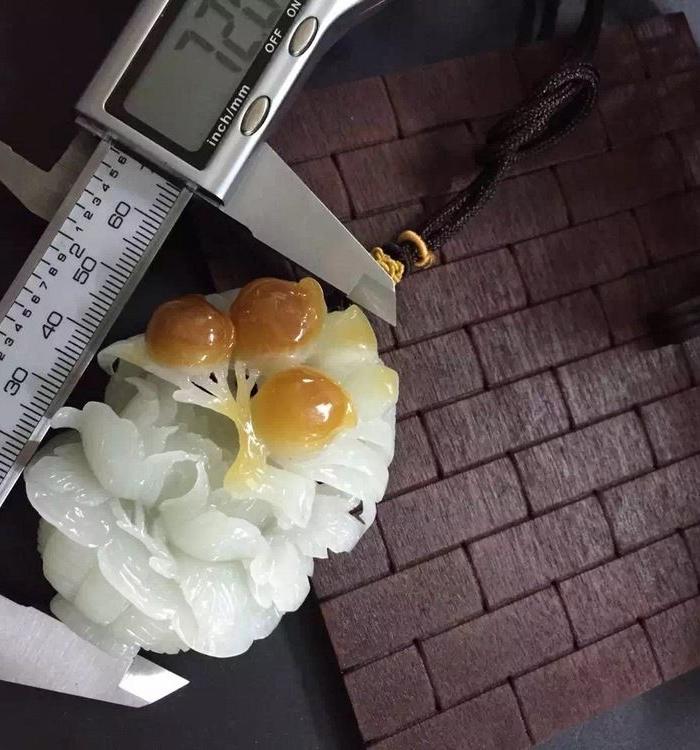 花玉 花开富贵挂件 假货退 实拍_花玉 花开富贵